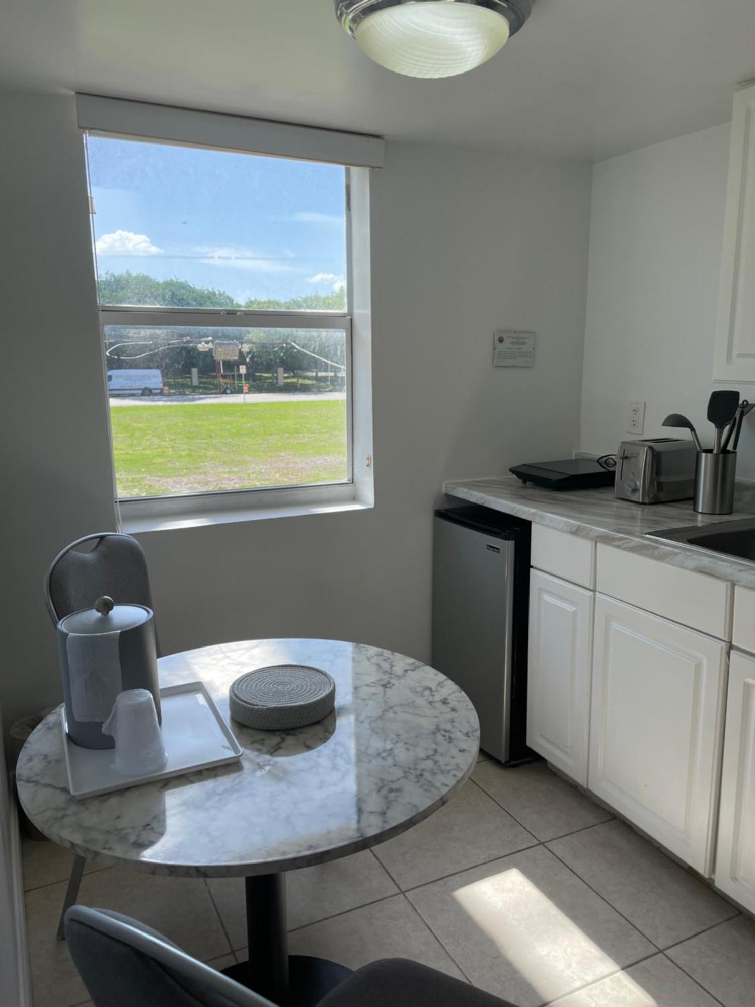 Superior Double Room Two Double Beds Kitchen