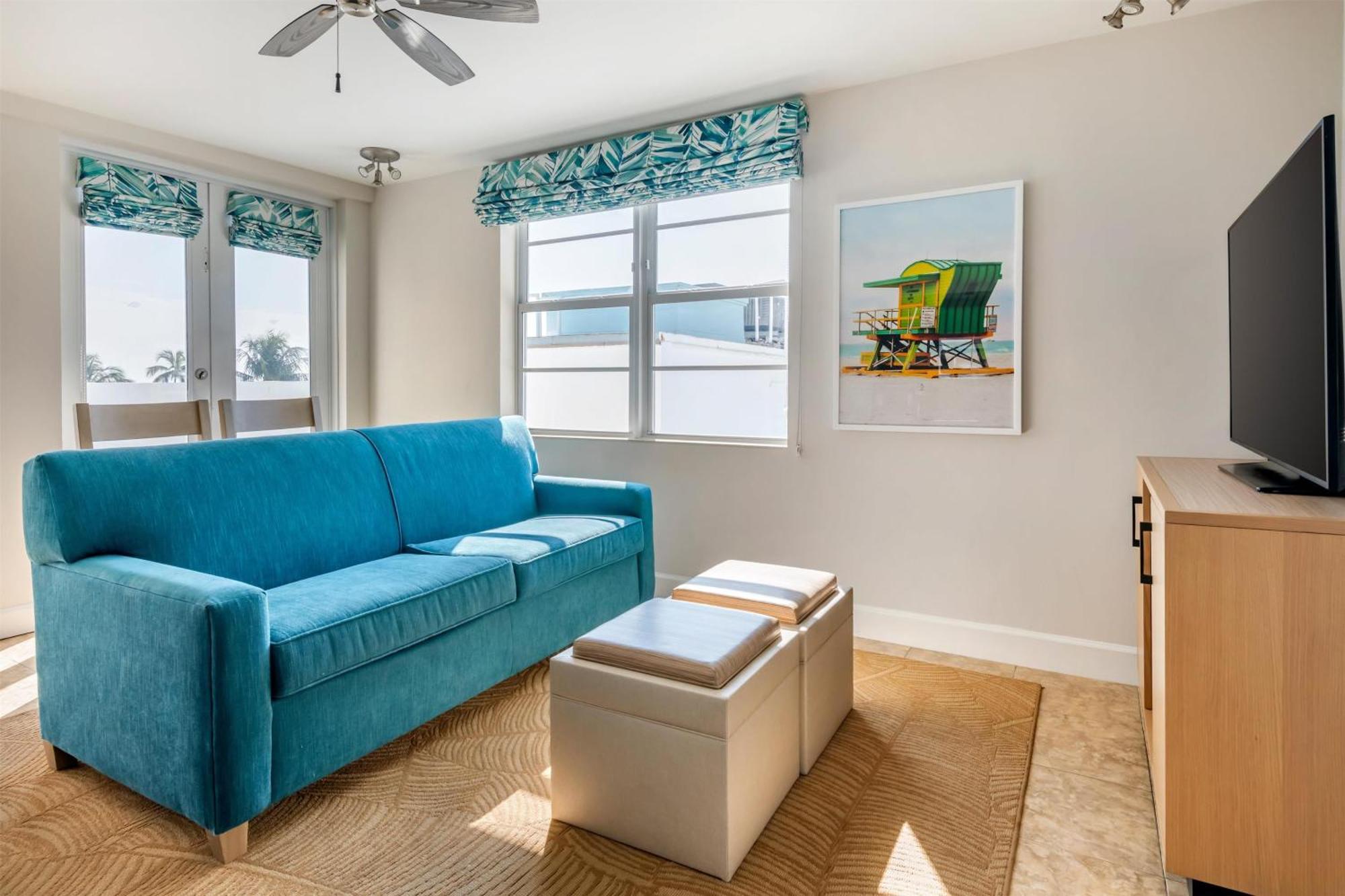 One-Bedroom King Suite with Sofa Bed and Ocean View